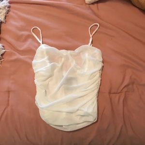 F21 White Sheer Tank